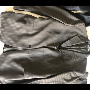 Men’s Brown pinstripe suit Pronto Uomo